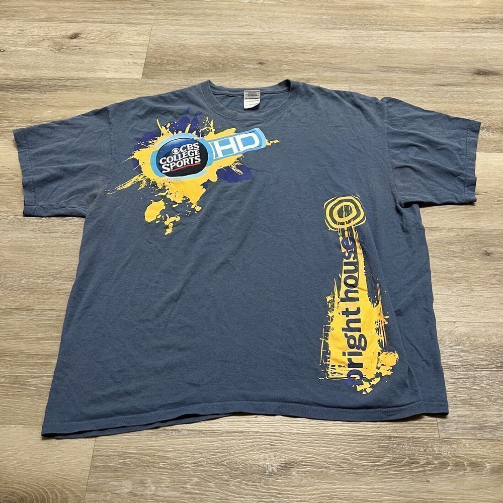 Vintage Men's CBS College Sports Hd Navy Blue T-Shirt Size XL Bright House